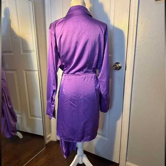 Women’s Dress purple wedding summer Short length - Picture 2 of 3